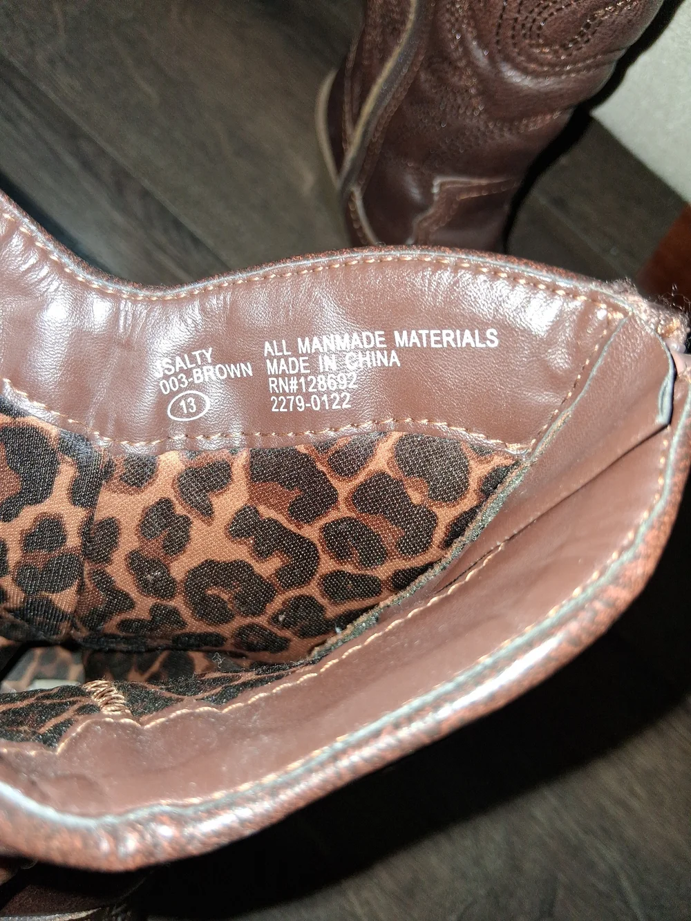 Steve Madden Girls Brown Embroidered Western Boots Size 13